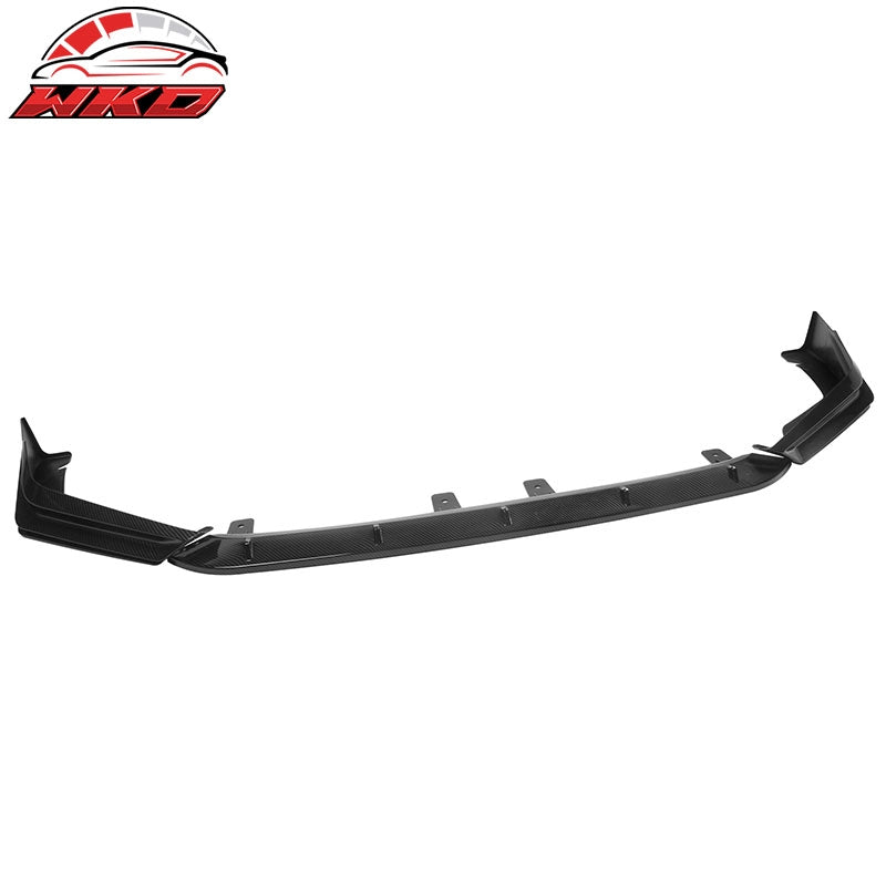 Fits 22-24 Honda Civic 11th Gen IKON 3PCS Front Bumper Lip PP Carbon Fiber Print
