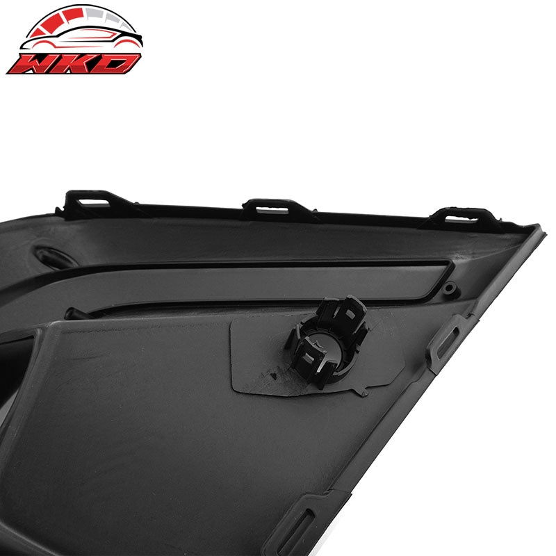 Fits 22-24 Honda Civic 11th Gen OE Style Foglight Bezels Trim Gloss Black ABS