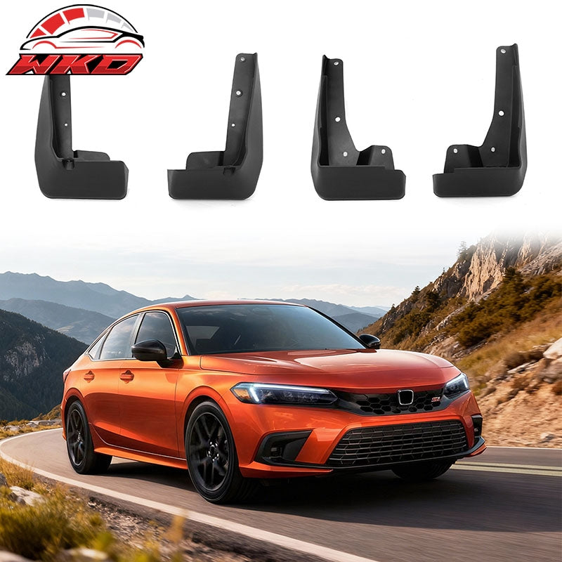 Fits 22-26 Honda Civic 11th Gen Sedan 4Dr Mud Flaps Wheel Arch Splash Guards PP