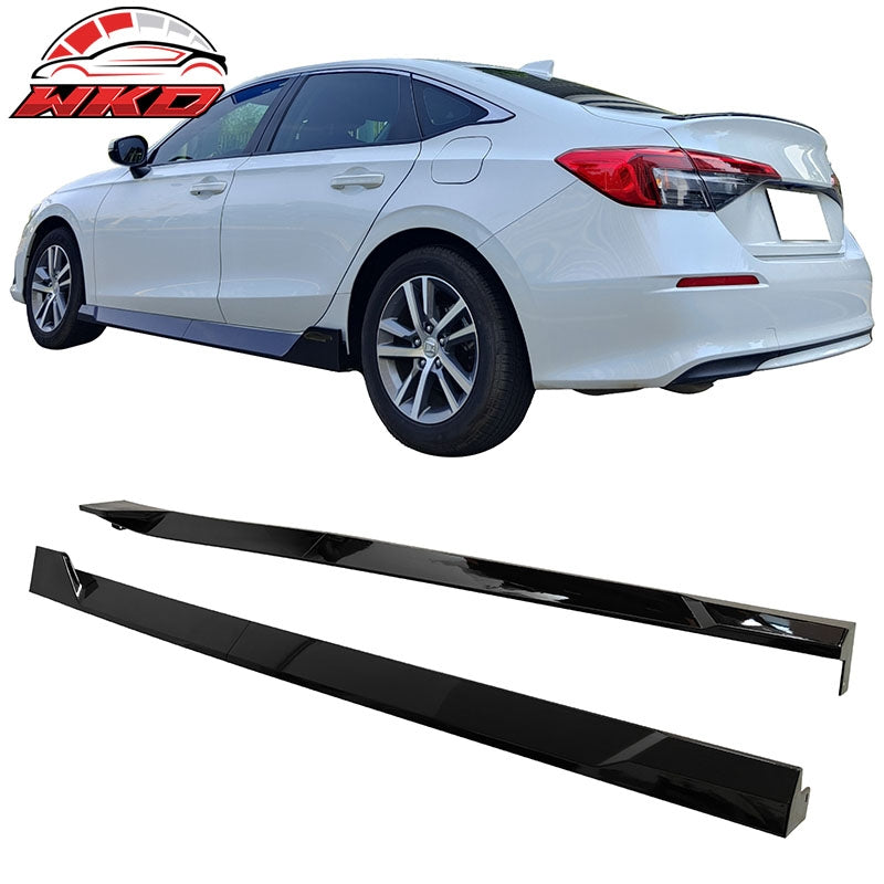 Wholesale 22-26 Honda Civic 11th Gen Side Skirts Splitter Rocker Panel Gloss Black PP