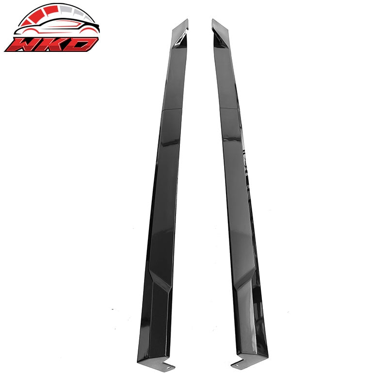 Fits 22-26 Honda Civic 11th Gen Side Skirts Splitter Rocker Panel Gloss Black PP