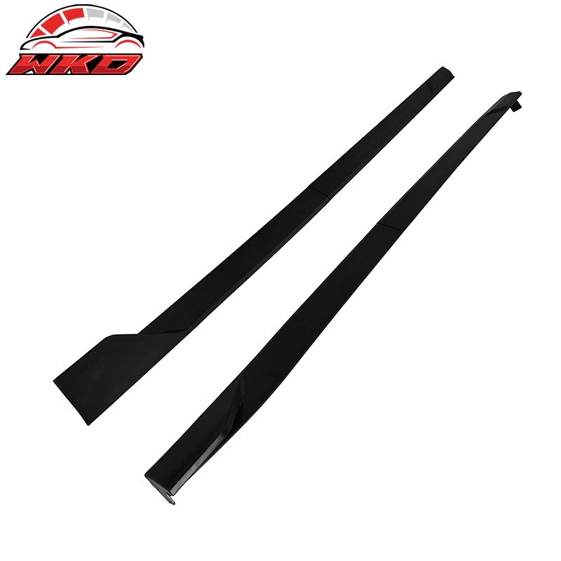 Fits 22-26 Honda Civic 11th Gen Side Skirts Splitter Rocker Panel Matte Black PP
