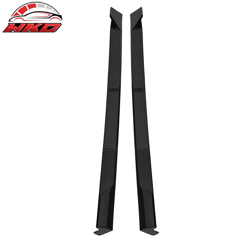 Fits 22-26 Honda Civic 11th Gen Side Skirts Rocker Panel Carbon Fiber Print - PP