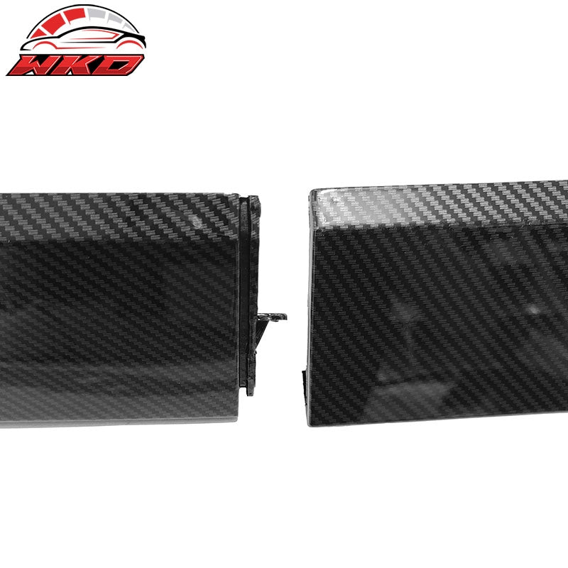 Fits 22-26 Honda Civic 11th Gen Side Skirts Rocker Panel Carbon Fiber Print - PP