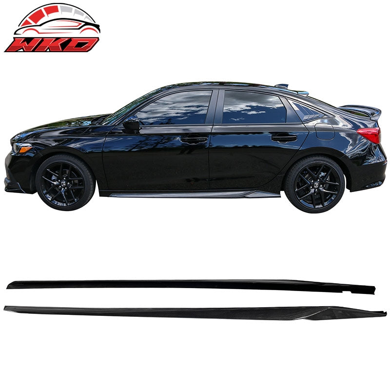 Wholesale 22-26 Honda Civic 11th HPD Side Skirts Extension Carbon Fiber Print
