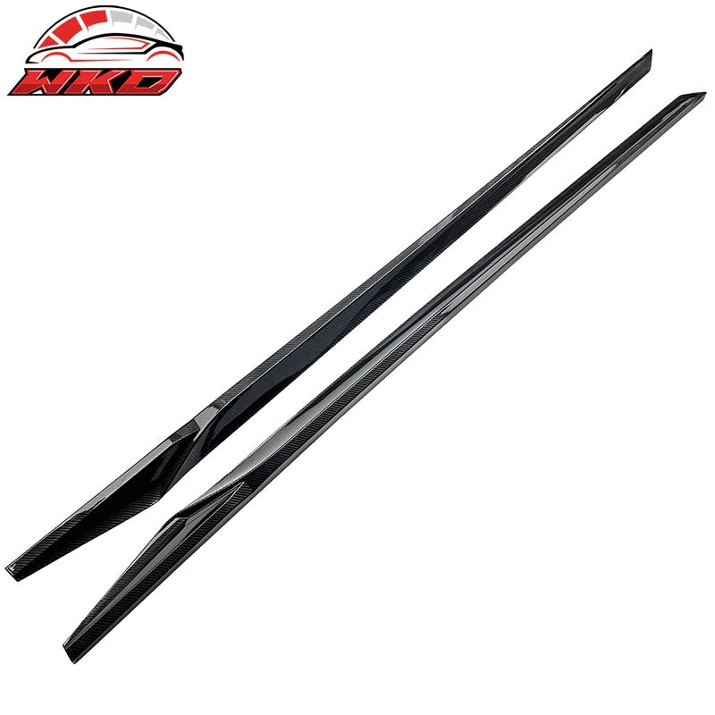 Fits 22-26 Honda Civic 11th HPD Side Skirts Extension Carbon Fiber Print