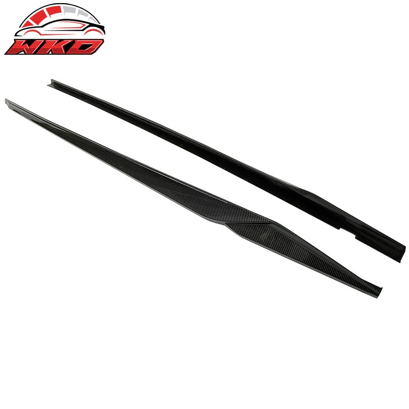 Fits 22-26 Honda Civic 11th HPD Side Skirts Extension Carbon Fiber Print