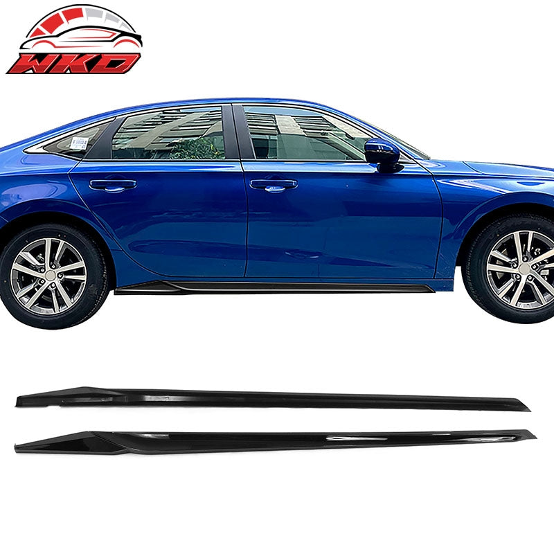 Wholesale 22-26 Honda Civic 11th HPD Style Side Skirts Extension Gloss Black
