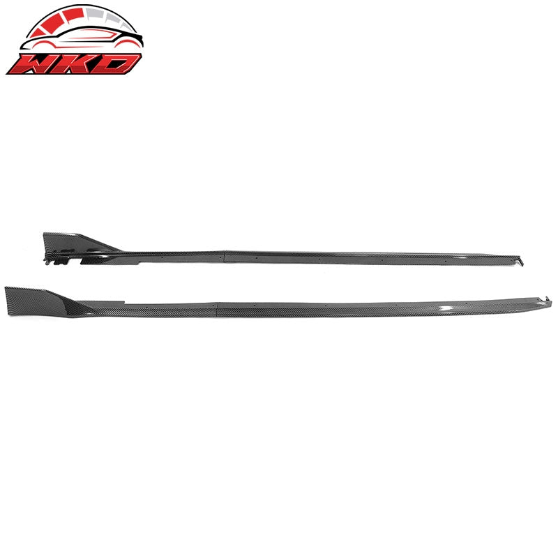 Fits 22-26 Honda Civic 11th Type R Side Skirts Rocker Panel Carbon Fiber Print