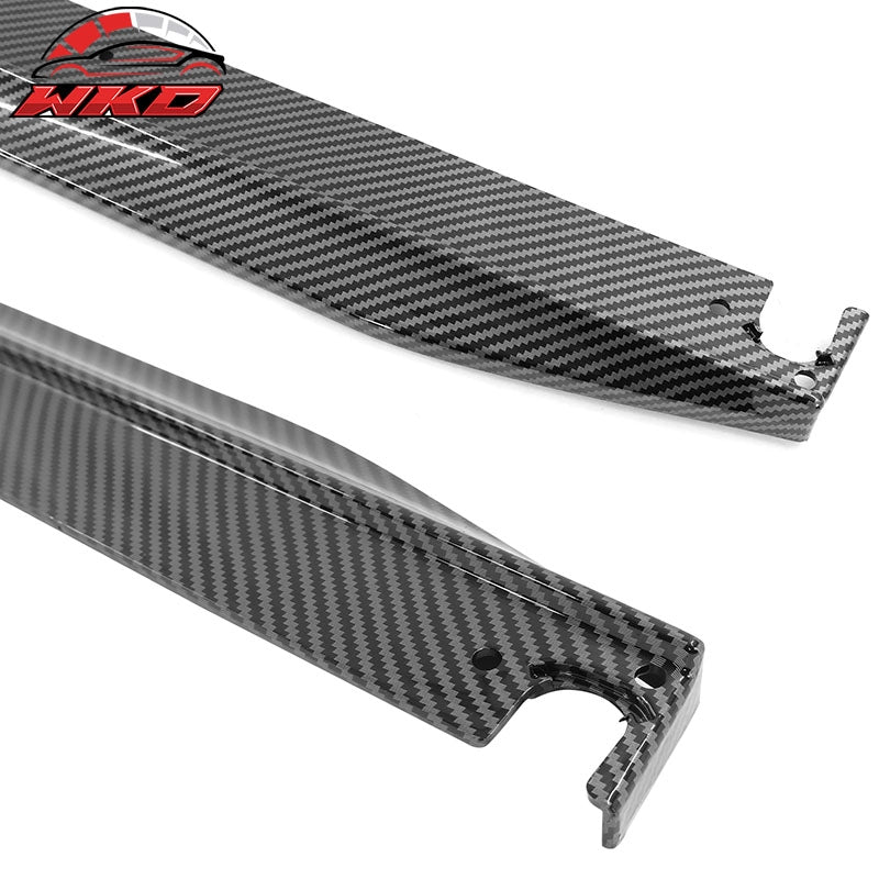 Fits 22-26 Honda Civic 11th Type R Side Skirts Rocker Panel Carbon Fiber Print