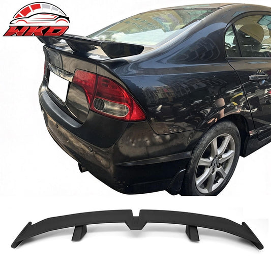 Wholesale 06-11 Honda Civic 4DR 54" PRO Style Rear Trunk Spoiler Wing Matte Black ABS