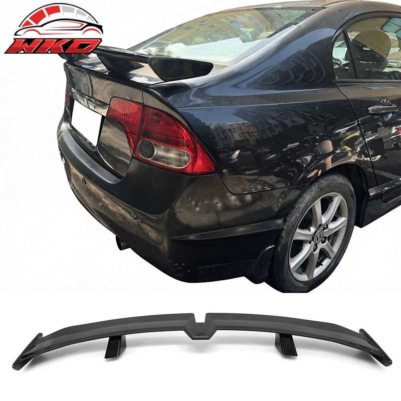 Wholesale 06-11 Honda Civic 4DR 54" PRO Style Rear Trunk Spoiler Wing Gloss Black ABS - Wikond Auto