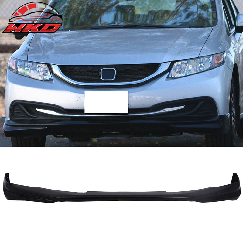 Fits 13-15 Honda Civic 4DR Sedan Modulo Style Front Bumper Lip Chin Spoiler PU