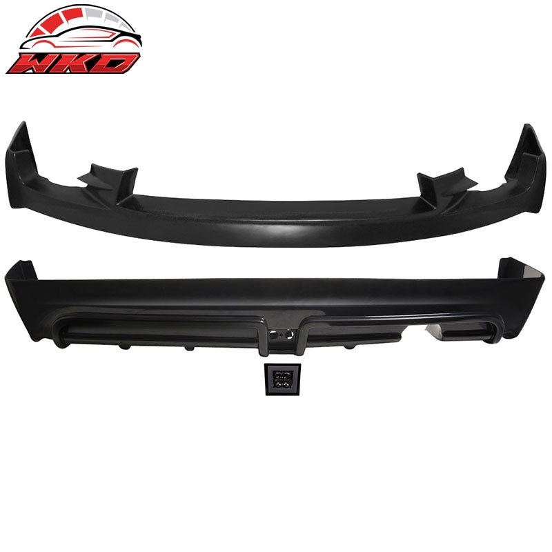 Wholesale 09-11 Civic 4Door PU Mugen Front & PP Rear Bumper Lip & Smoke Brake Lamp