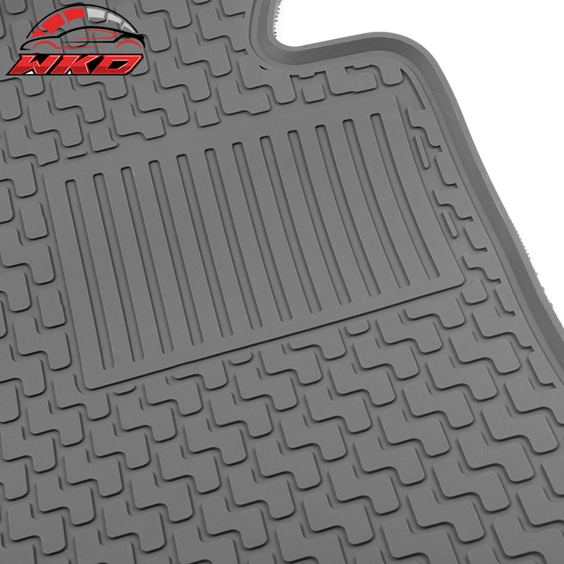 Fits 06-11 Honda Civic 8th All Weather Gray Latex Floor Mats Front Back Carpets