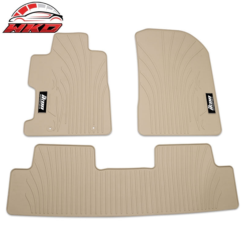 Wholesale 06-11 Honda Civic 8th Gen Beige Latex Rubber Floor Mat Custom Fit Carpet 3PC
