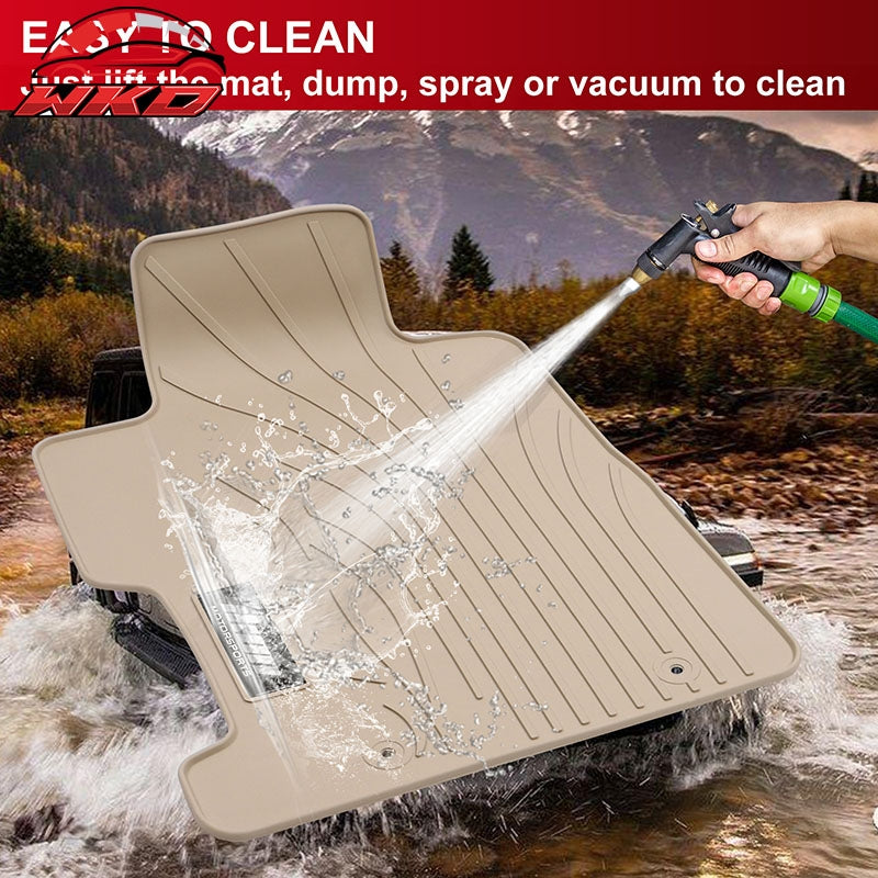 For 06-11 Honda Civic 8th Gen Beige Latex Rubber Floor Mat Custom Fit Carpet 3PC