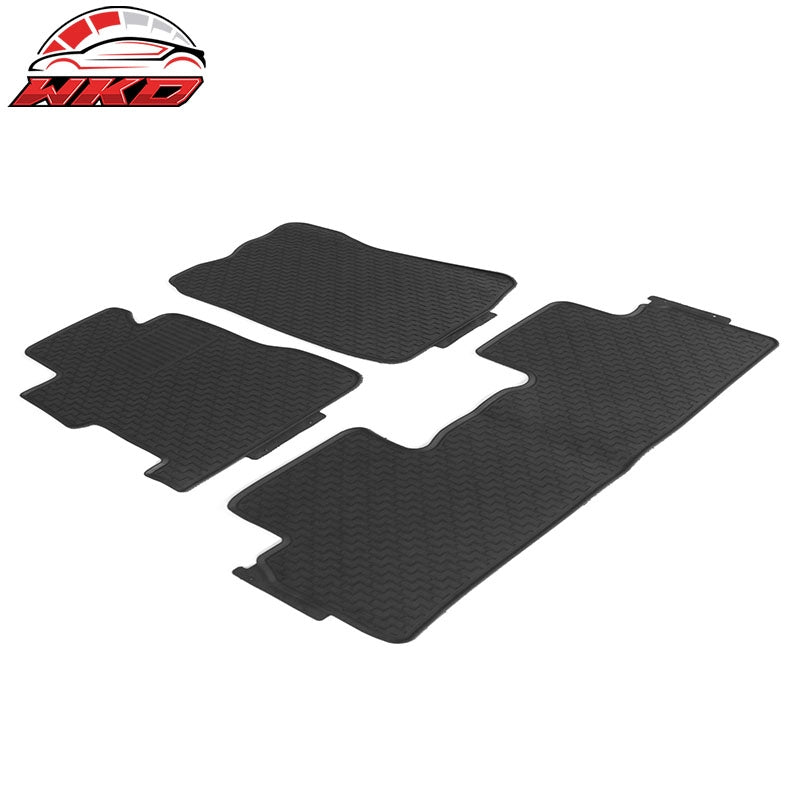 Fits 06-11 Honda Civic 8th Heavy Duty Black Latex Floor Mats Front Rear Carpets