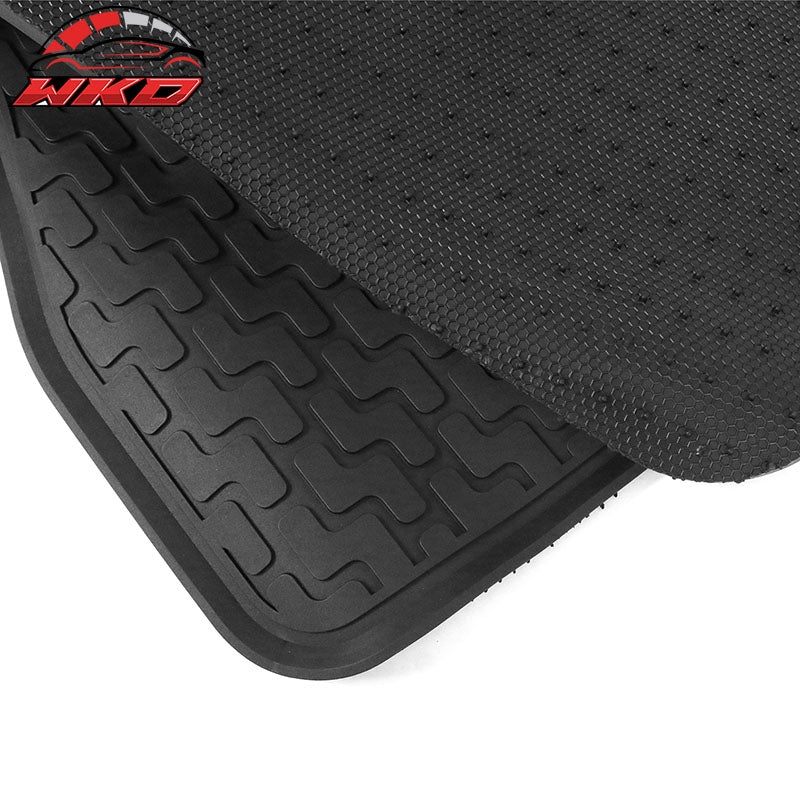 Fits 06-11 Honda Civic 8th Heavy Duty Black Latex Floor Mats Front Rear Carpets