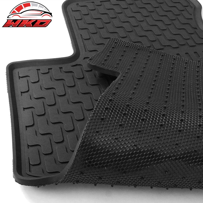 Fits 06-11 Honda Civic 8th Heavy Duty Black Latex Floor Mats Front Rear Carpets