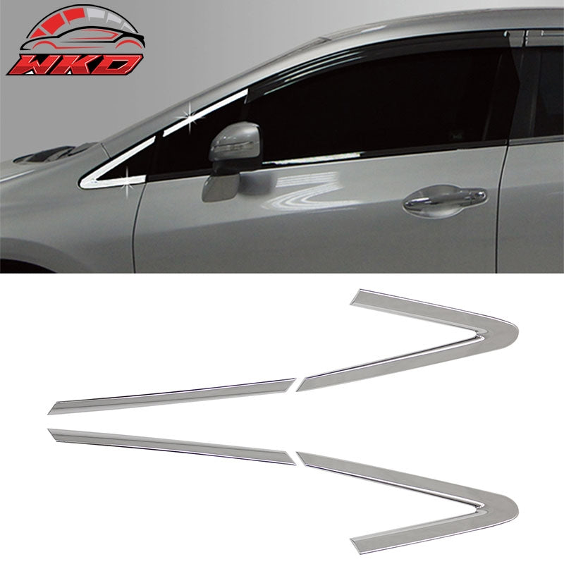 Fits 2012-2015 Honda Civic A Pillar Molding Trims Garnish Cover Chrome ABS 2PCS