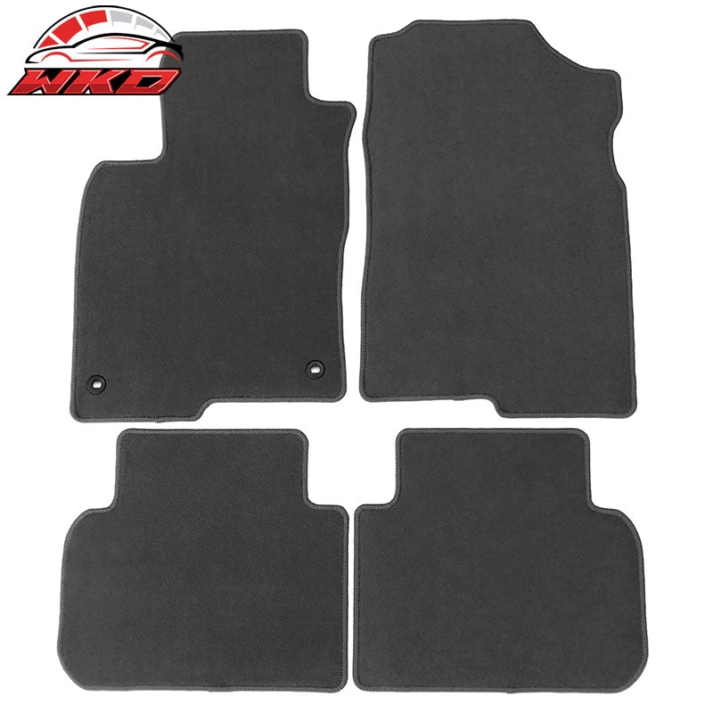 Fits 22-26 Honda Civic & Acura Integra Floor Mats Nylon Gray Carpets 4PCS Set