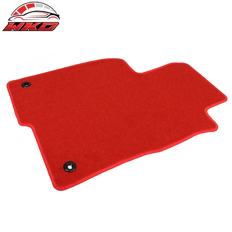 Fits 22-26 Honda Civic & Acura Integra Floor Mats Nylon Red Carpets 4PCS Set