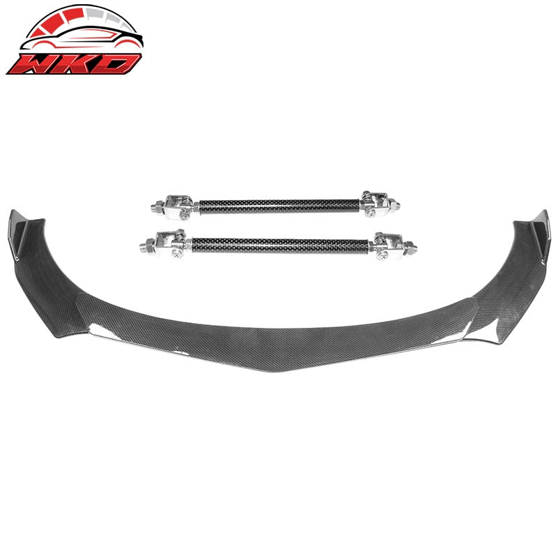 Wholesale Honda Civic 66"-71" B Style Front Bumper Lip Carbon Fiber Print + Strut Rod