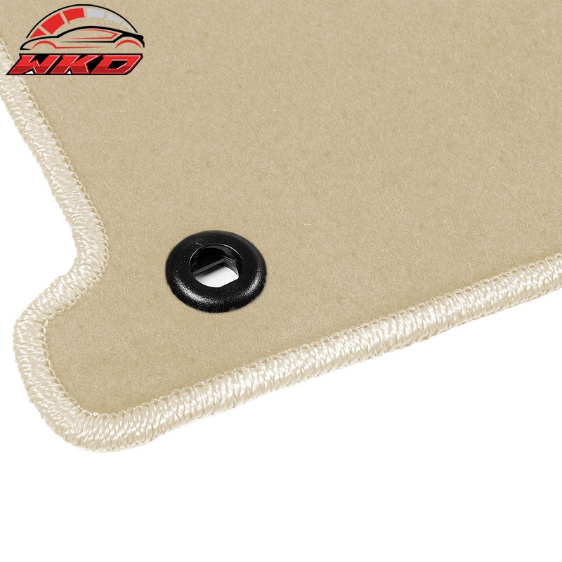 Fits 12-15 Honda Civic Coupe Floor Mat Nylon Beige Non-Slip Auto Carpets 4PC