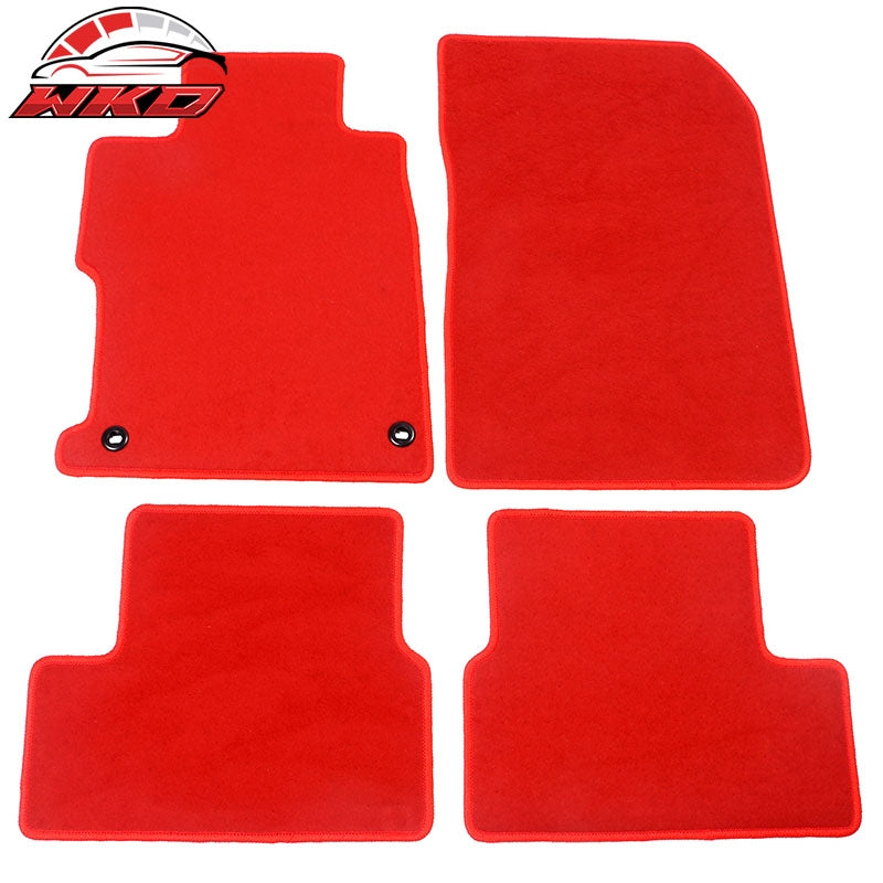 Wholesale 12-15 Honda Civic Coupe Floor Mat Nylon Red Non-Slip Auto Carpets 4PC
