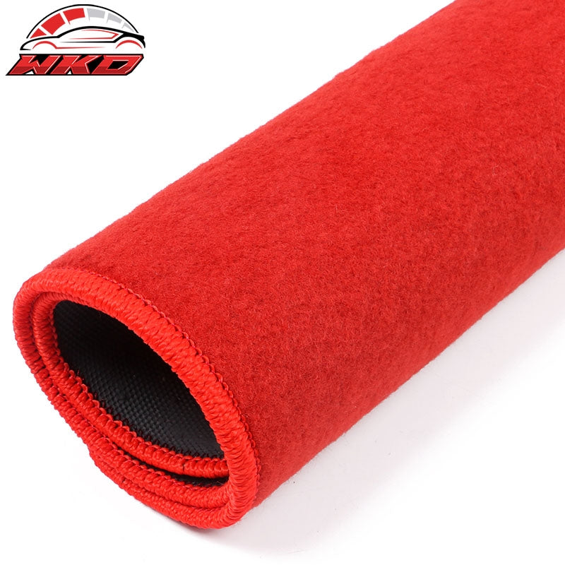Fits 12-15 Honda Civic Coupe Floor Mat Nylon Red Non-Slip Auto Carpets 4PC