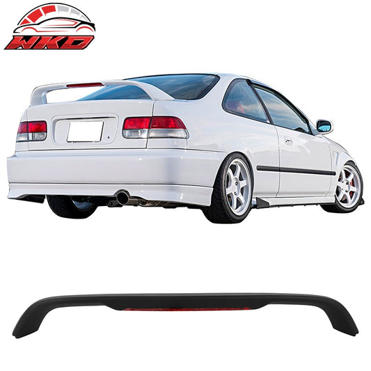 Wholesale For 96-00 Honda Civic Coupe Matte Black Rear Trunk Spoiler Wing ABS w/ LED Light