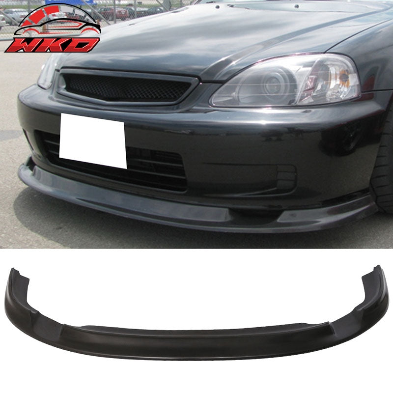 Fits 99-00 Honda Civic EK First Molding Style Front Bumper Lip Spoiler JDM PU