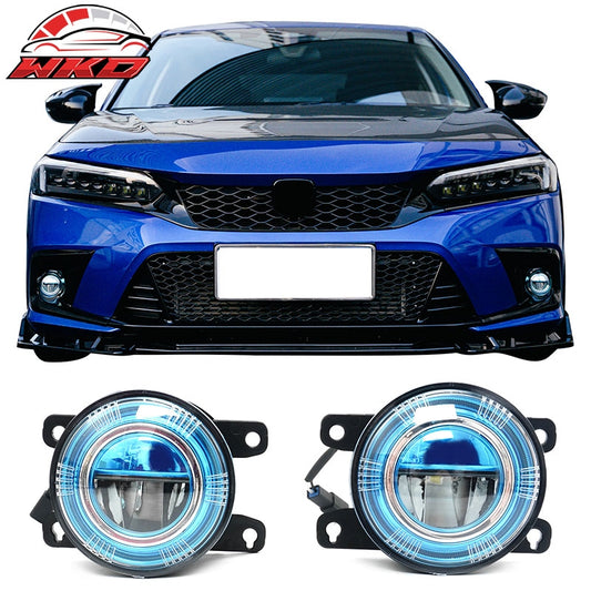 Wholesale 16-24 Honda Civic FC FK FE High Quality JDM Foglights Blue Lens White LED