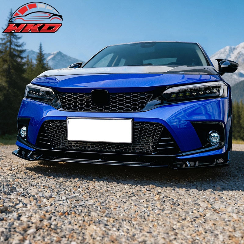Fits 16-24 Honda Civic FC FK FE High Quality JDM Foglights Blue Lens White LED