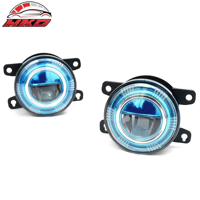 Fits 16-24 Honda Civic FC FK FE High Quality JDM Foglights Blue Lens White LED