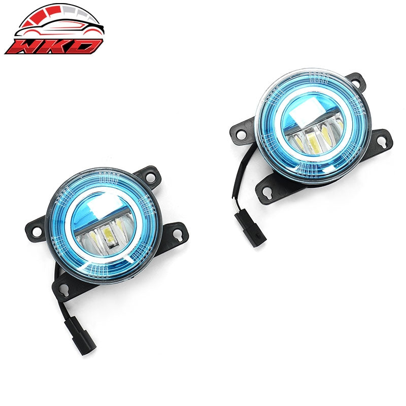Fits 16-24 Honda Civic FC FK FE High Quality JDM Foglights Blue Lens White LED