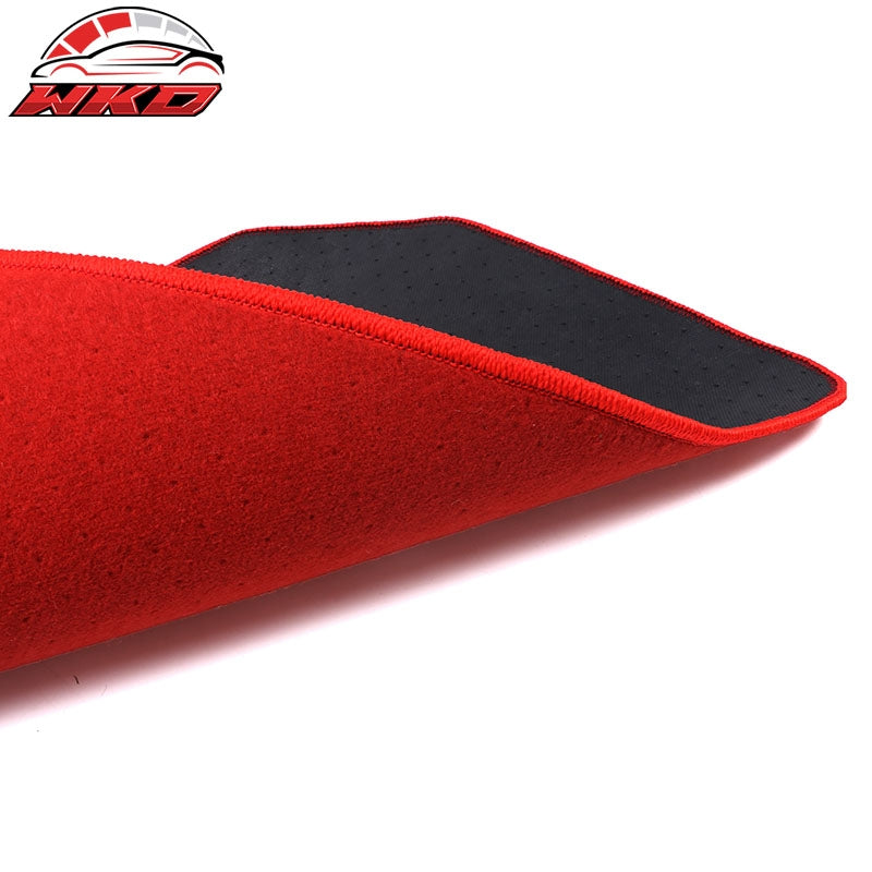 Fits 01-05 Honda Civic Car Floor Mats Liner Front & Rear Nylon Red Carpet 3PC