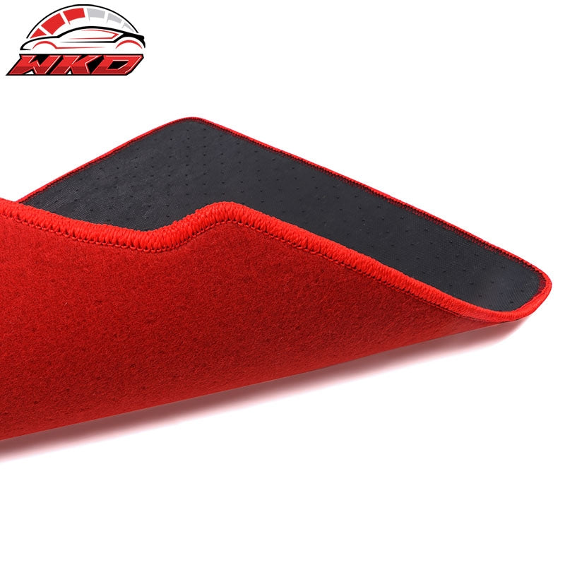 Fits 96-00 Honda Civic Car Auto Floor Mats Liner Front Rear Nylon Red Carpet 4PC