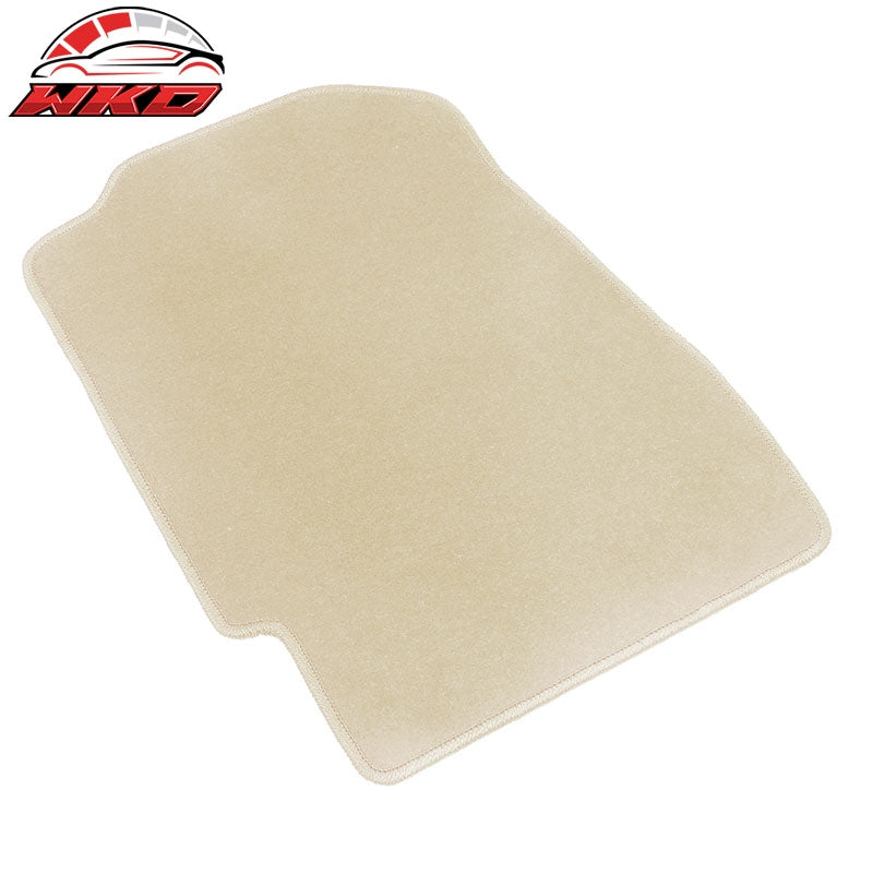 Fits 92-95 Honda Civic Beige Floor Mats Liner Nylon 1st 2nd Row Carpets 4PC