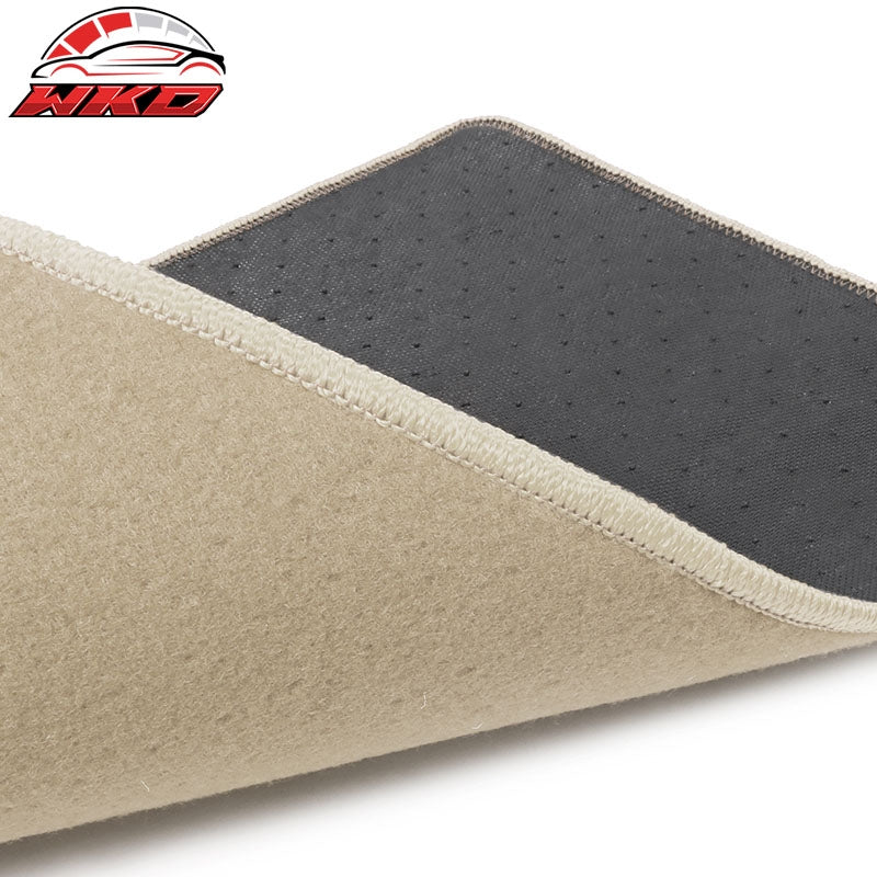 Fits 92-95 Honda Civic Beige Floor Mats Liner Nylon 1st 2nd Row Carpets 4PC