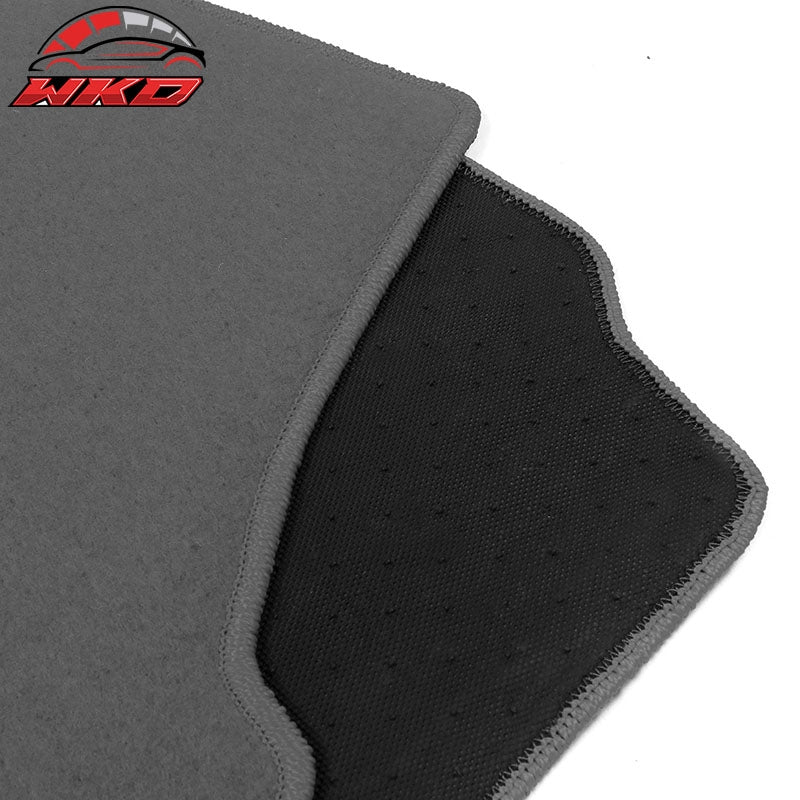 Fits 92-95 Honda Civic Car Floor Mats Liner Nylon 1st 2nd Row Gray Carpets 4PC