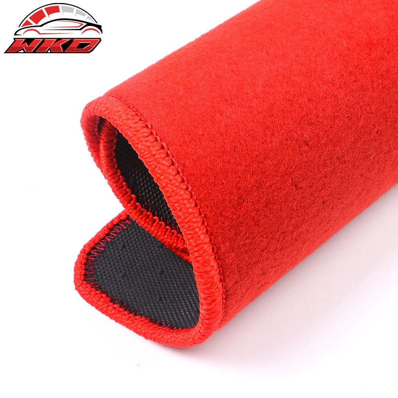 Fits 92-95 Honda Civic Car Floor Mats Liner Nylon 1st 2nd Row Red Carpets 4PC