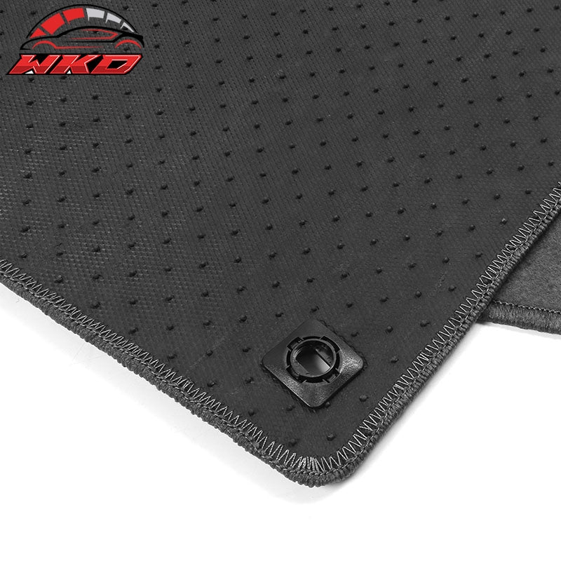 Fits 16-21 Honda Civic 4-Door 4PCS Front Rear Floor Mats Liner Nylon Grey Carpet