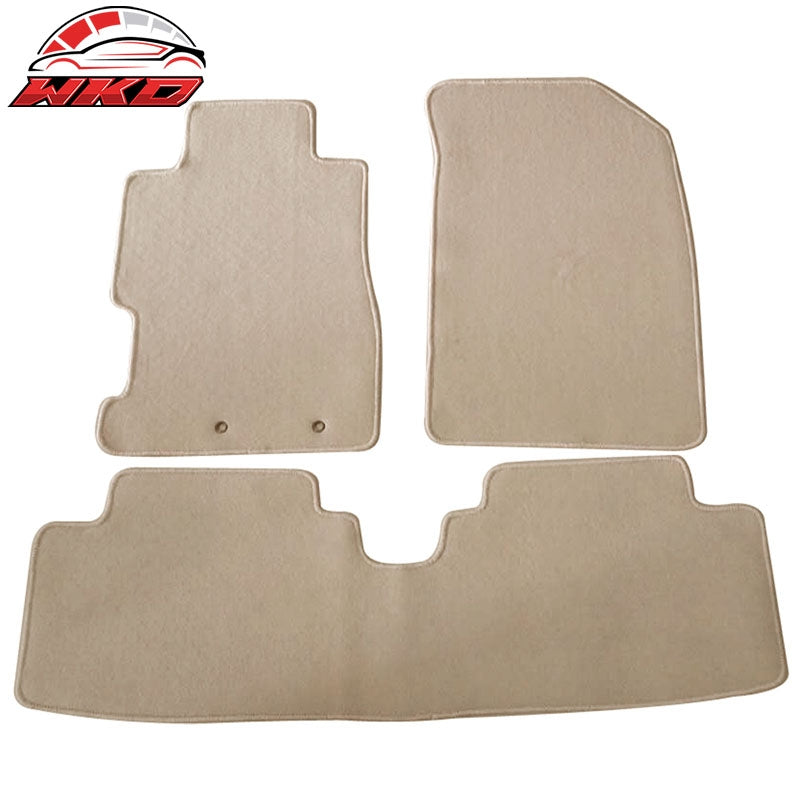 Wholesale  01-05 Honda Civic 3PCS Floor Mats Carpets Front & Rear Beige Nylon