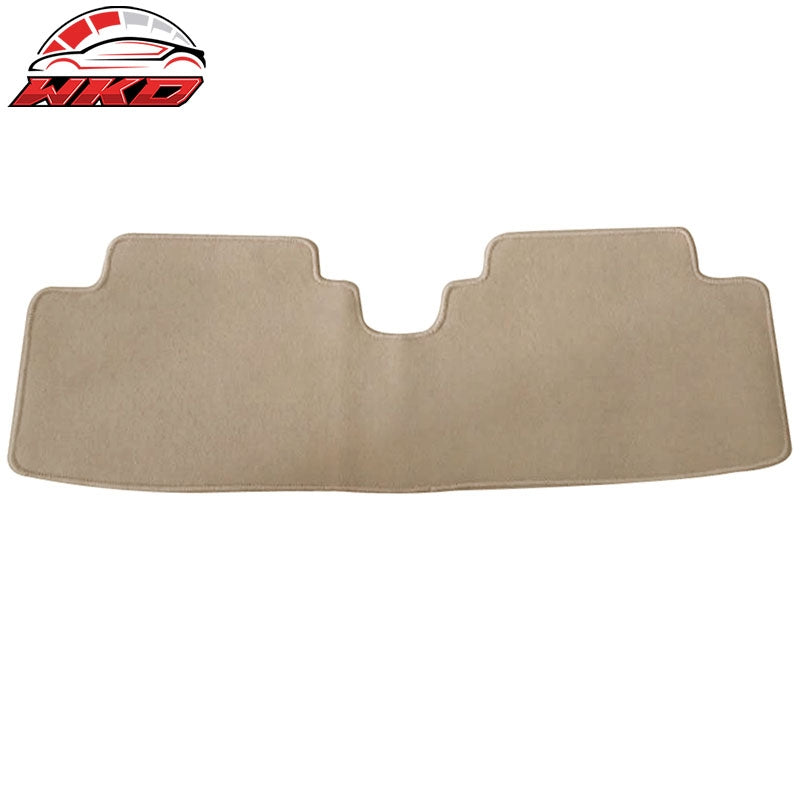 Fit 01-05 Honda Civic 3PCS Floor Mats Carpets Front & Rear Beige Nylon