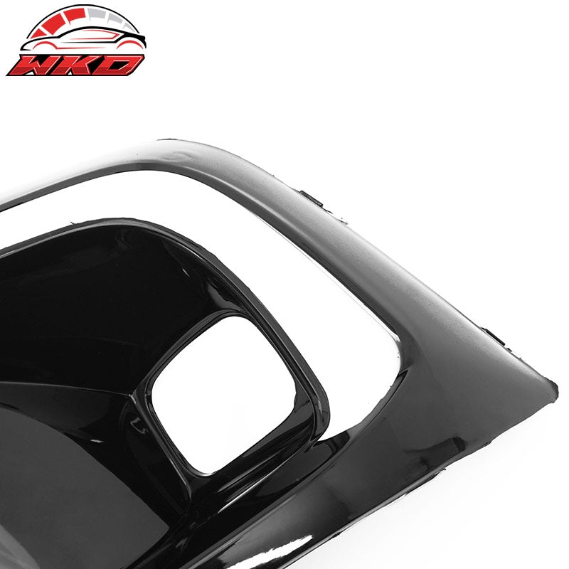Fits 22-24 Honda Civic Foglight Covers W/ LED Switchback Turn Signal Gloss Black