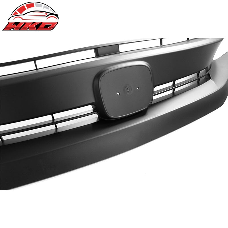 Fits 16-21 Honda Civic 10th OE Style Front Bumper Hood Grille Grill Matte Black