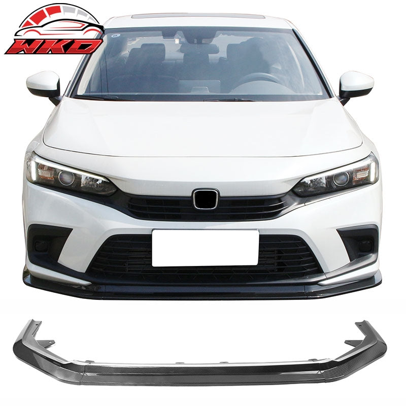 Wholesale 22-24 Honda Civic Front Bumper Lip RS Style 3PC Carbon Fiber Print PP Kit