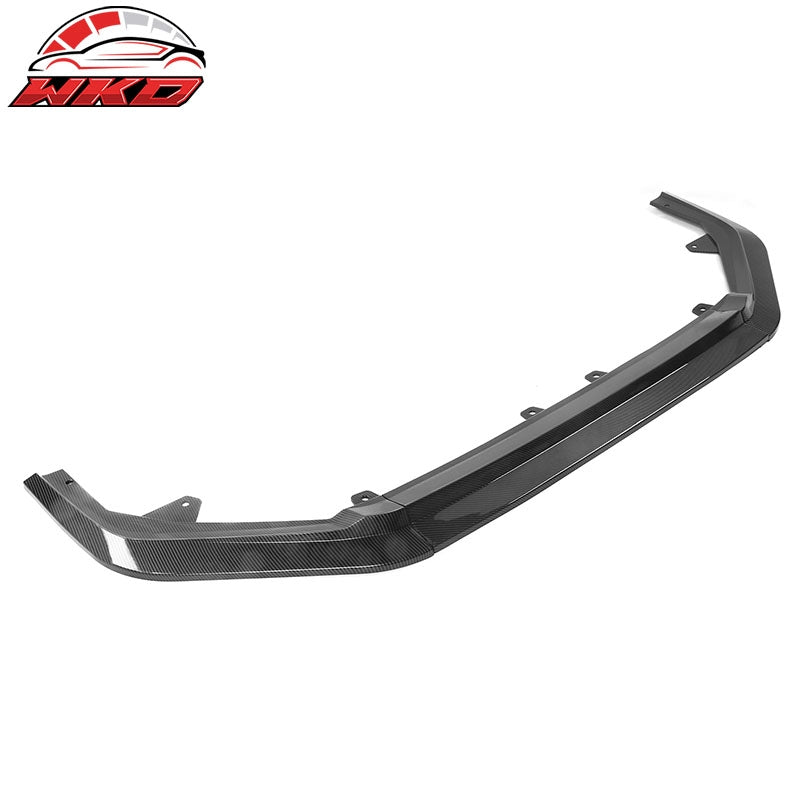 Fits 22-24 Honda Civic Front Bumper Lip RS Style 3PC Carbon Fiber Print PP Kit